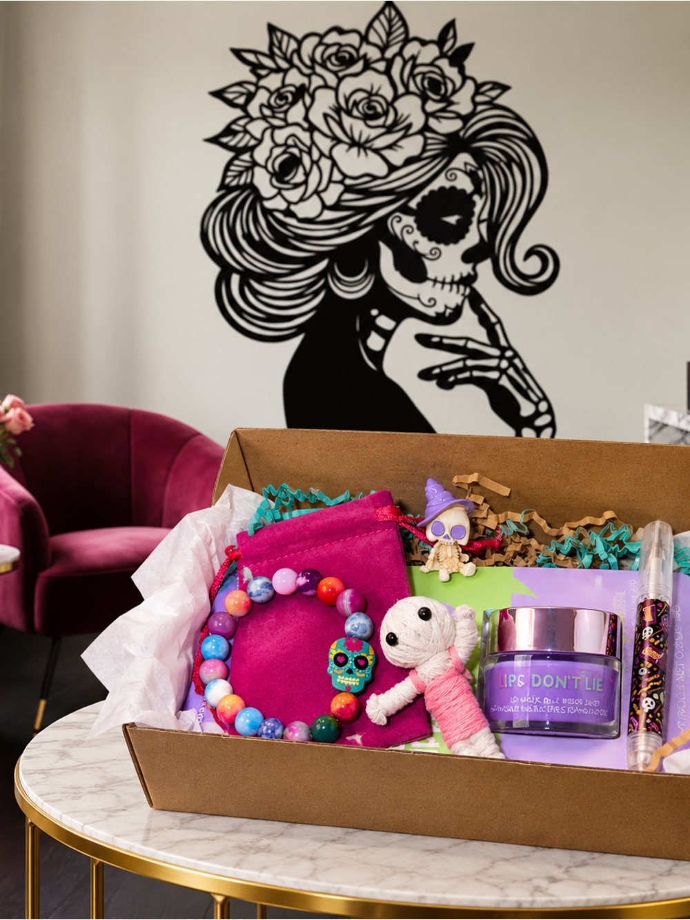 Mini Sugar Skull 💀 Boo Box